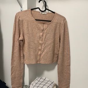 Zara long sleeve cropped top